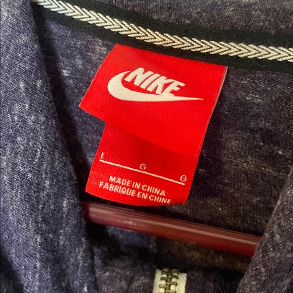 Nike Men's Dark Blue Zip-Up Sweater - Picture 2 of 2